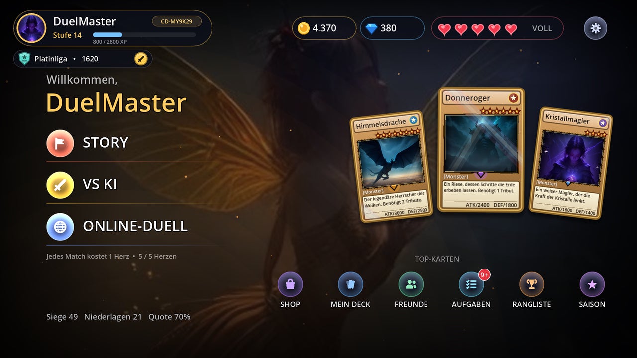 Card Duel: Online-Kartenkampf 1